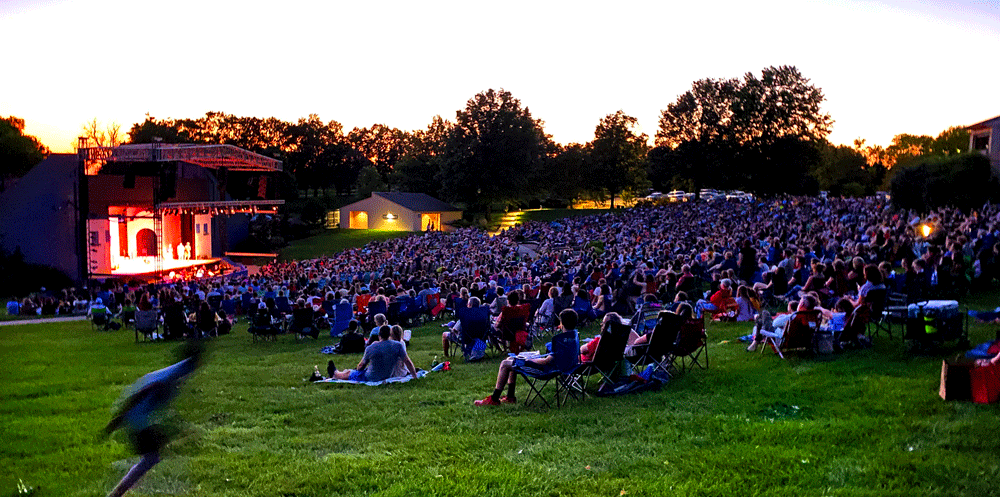 A photo of the outdoor amphitheater at theatre in the park