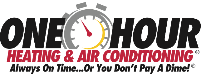 One hour heating and air conditioning logo