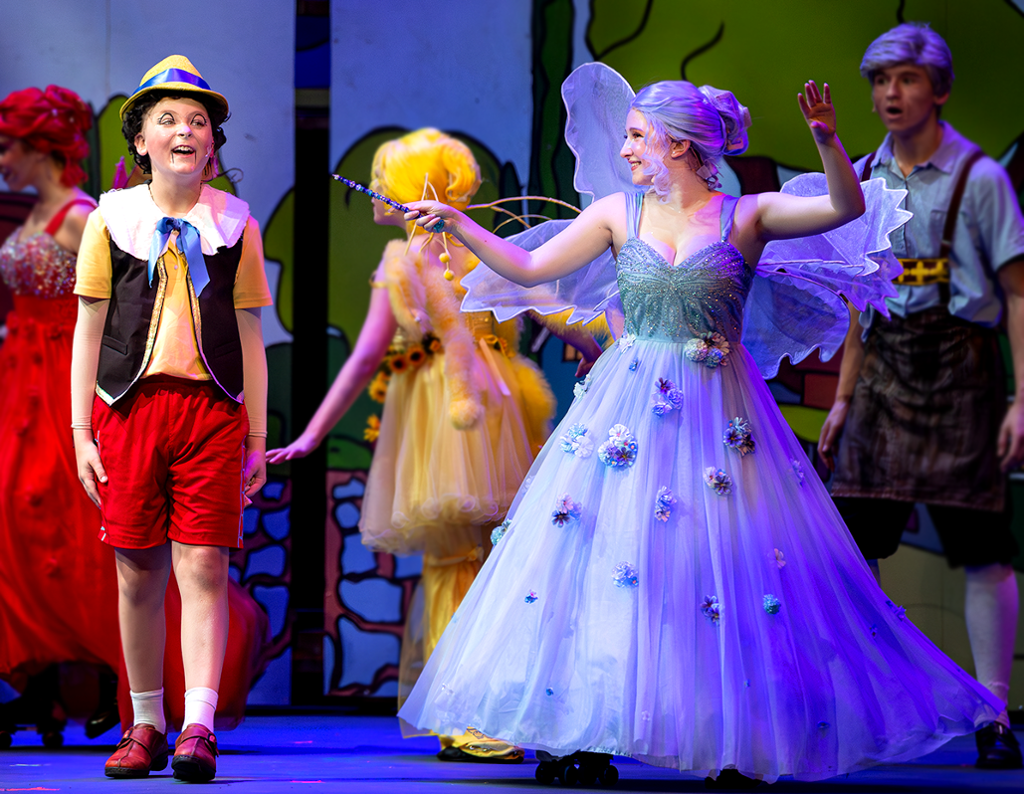 Pinocchio and the blue fairy