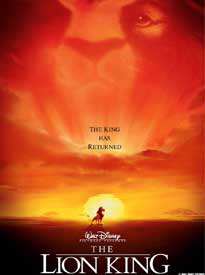 The Lion King 1994 Animated Version movie Poster