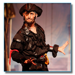 Matt Walberg as a Pirate on stage