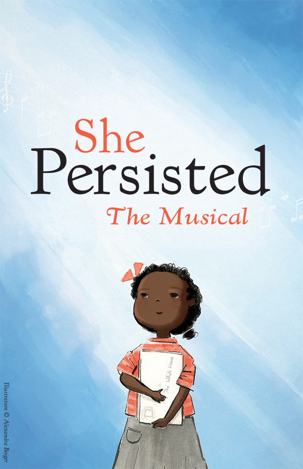 She Persisted Poster with a little girl